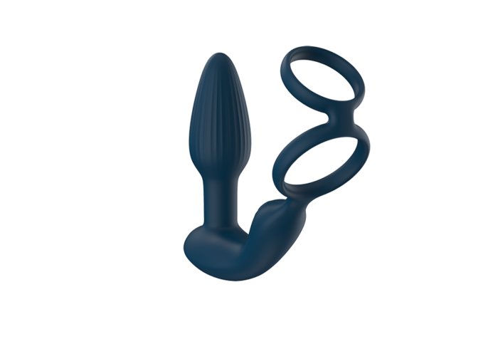 The Dinah prostate massager, an advanced ejaculation toy, features 10+10 vibration modes, a cock ring for stamina control, and a main body rowing function for enhanced prostate stimulation. Made from body-safe silicone and ABS.